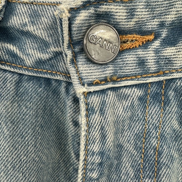 Ganni Swigy Style 6551 Classic Blue Denim Jeans, Tint Wash, Size 25, NWT - Picture 8 of 13
